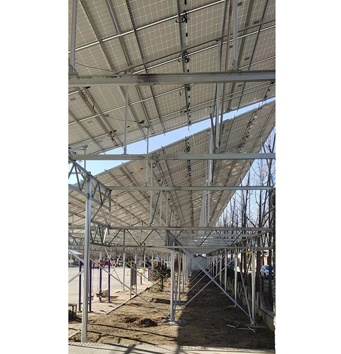 Bottom structure diagram of photovoltaic construction